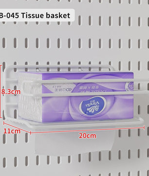 Modulaire Bureau Pegboard Organizer - Wandmontage, Staand & Clip-on