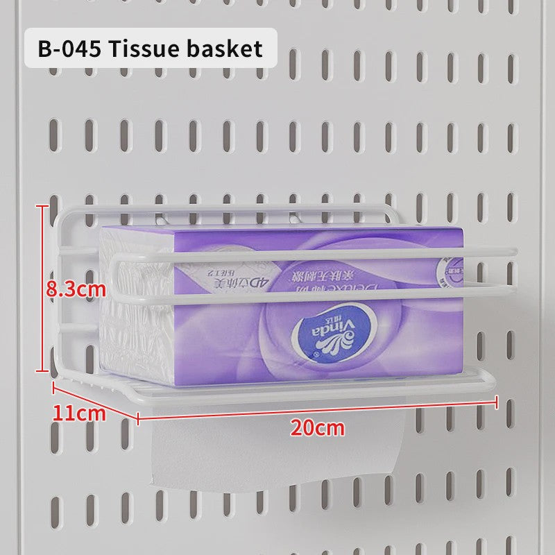 Modulaire Bureau Pegboard Organizer - Wandmontage, Staand & Clip-on