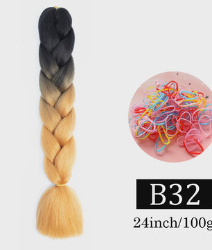 24 Inch Jumbo Braids Haarverlenging - Synthetisch Vlechtkapsel met Ombre Kleuren