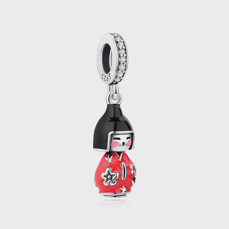 925 Sterling Zilveren Bedel Lucky Cat - Chinees Nieuwjaar & Japanse Stijl Hanger voor Dames Armbanden & Kettingen