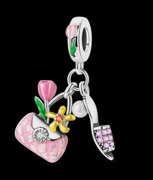 925 Sterling Zilveren Bedel 'Mom Love' - Perfect Cadeau voor Moederdag en Verjaardag