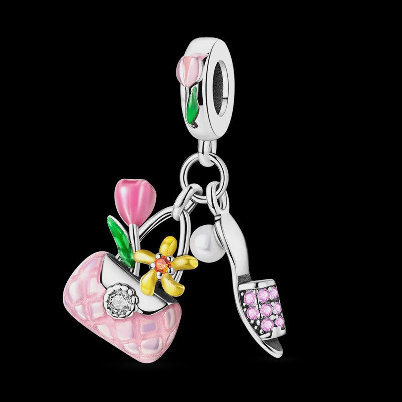 925 Sterling Zilveren Bedel 'Mom Love' - Perfect Cadeau voor Moederdag en Verjaardag