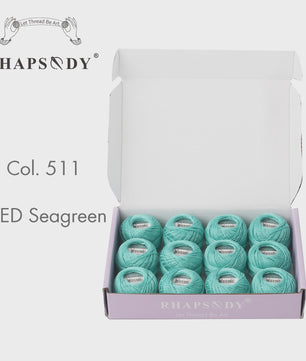 Rhapsody Pearl Cotton Garen Set - Maat 8 - 12 Bollen voor Haken, Borduren & Knutselen