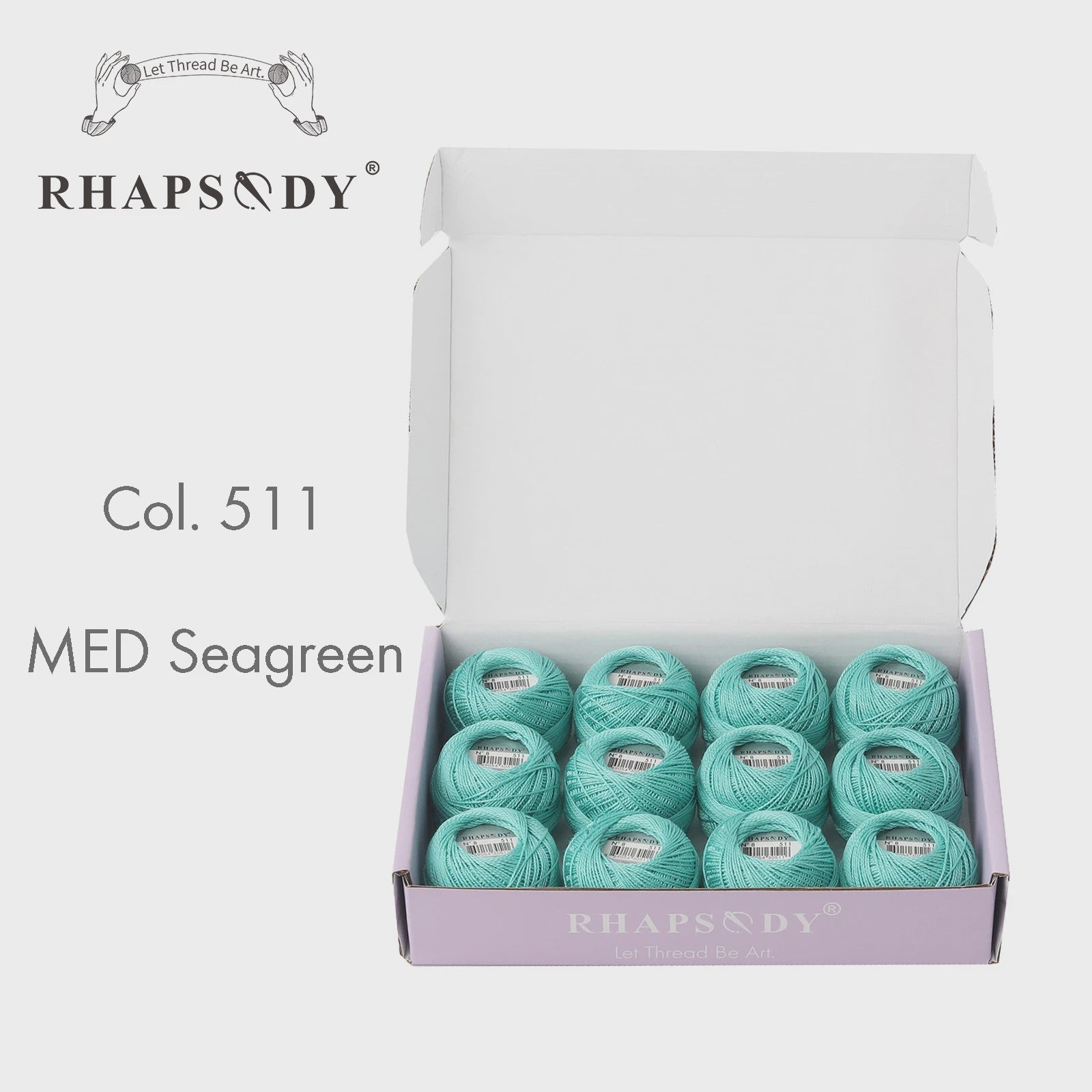 Rhapsody Pearl Cotton Garen Set - Maat 8 - 12 Bollen voor Haken, Borduren & Knutselen