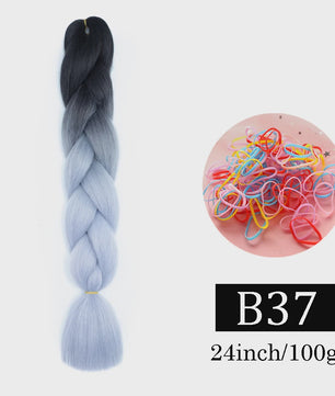 24 Inch Jumbo Braids Haarverlenging - Synthetisch Vlechtkapsel met Ombre Kleuren
