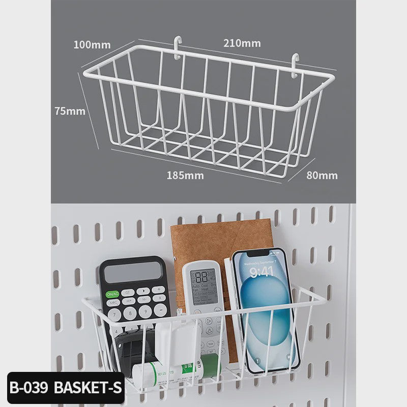 Modulaire Bureau Pegboard Organizer - Wandmontage, Staand & Clip-on