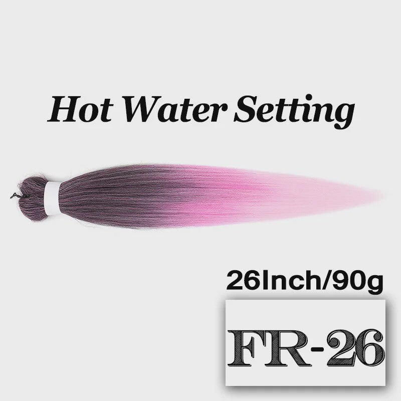 Pre-stretched Braiding Hair 26 Inch - Synthetische Haarverlengingen voor Crochet Braids in Kleuren
