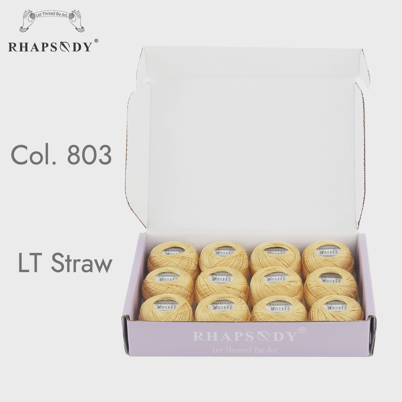 Rhapsody Pearl Cotton Garen Set - Maat 8 - 12 Bollen voor Haken, Borduren & Knutselen