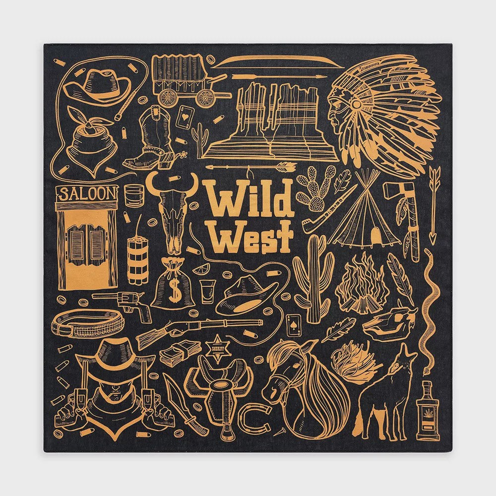 Unisex Katoenen Bandana met Dierenprint & Paisley Motief - Veelzijdig te Dragen