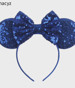 Chique Sequin Mickey Oortjes Diadeem met Strik - Feestelijk Haaraccessoire voor Kinderen & Dames