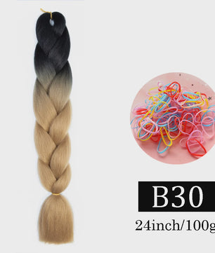 24 Inch Jumbo Braids Haarverlenging - Synthetisch Vlechtkapsel met Ombre Kleuren