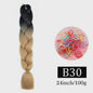 24 Inch Jumbo Braids Haarverlenging - Synthetisch Vlechtkapsel met Ombre Kleuren