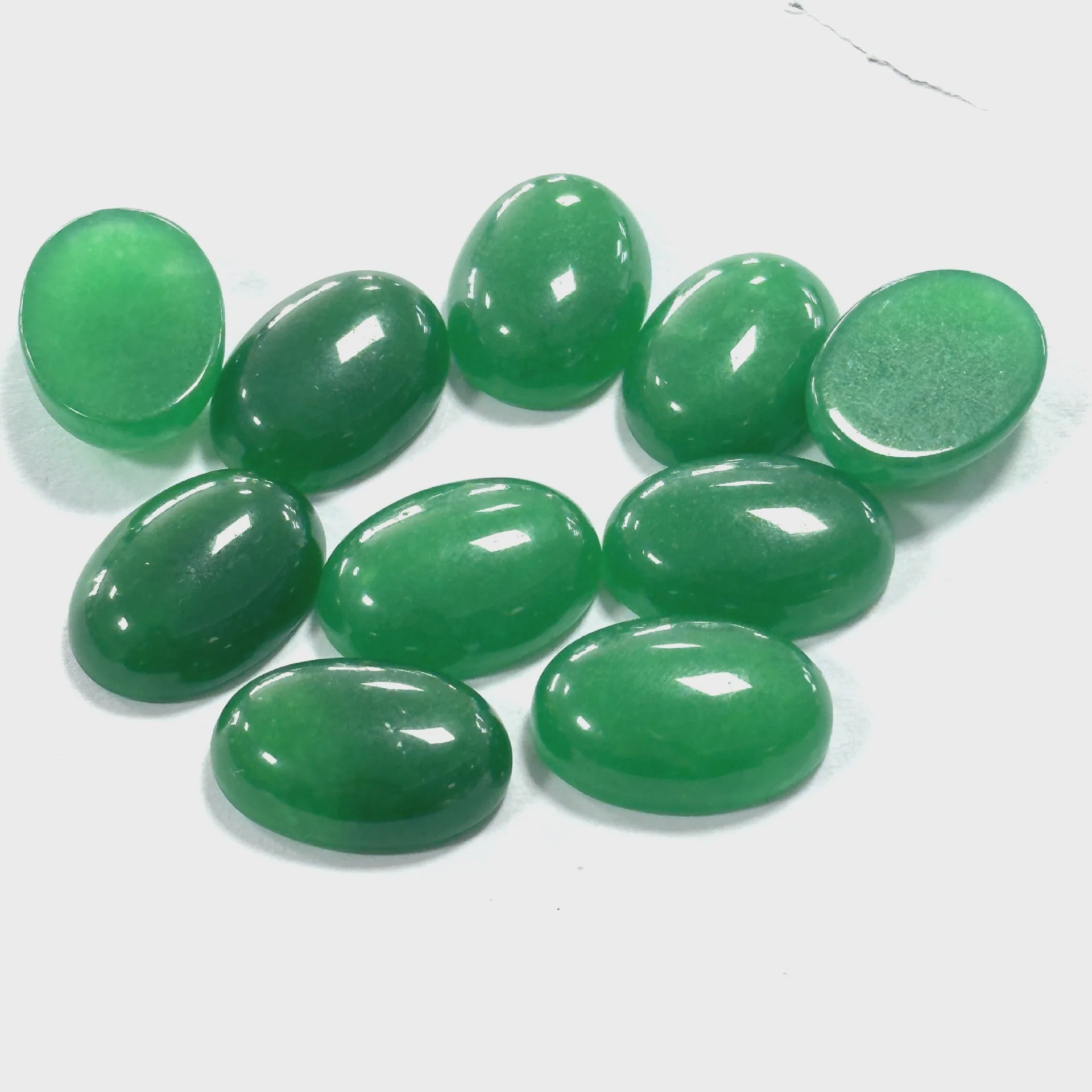 10x Kristal Cabochons Ovaal 13x18mm - Natuurlijke Helende Stenen voor Sieraden Maken