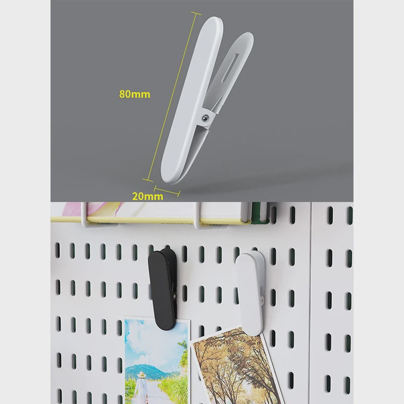 Modulaire Bureau Pegboard Organizer - Wandmontage, Staand & Clip-on