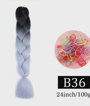 24 Inch Jumbo Braids Haarverlenging - Synthetisch Vlechtkapsel met Ombre Kleuren