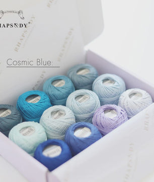 Rhapsody Pearl Cotton Garen Set - Maat 8 - 12 Bollen voor Haken, Borduren & Knutselen