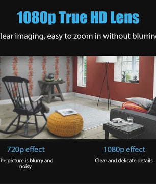 Mini WiFi Camera 1080P HD met Nachtzicht - Beveilig Huis, Kinderen & Huisdieren
