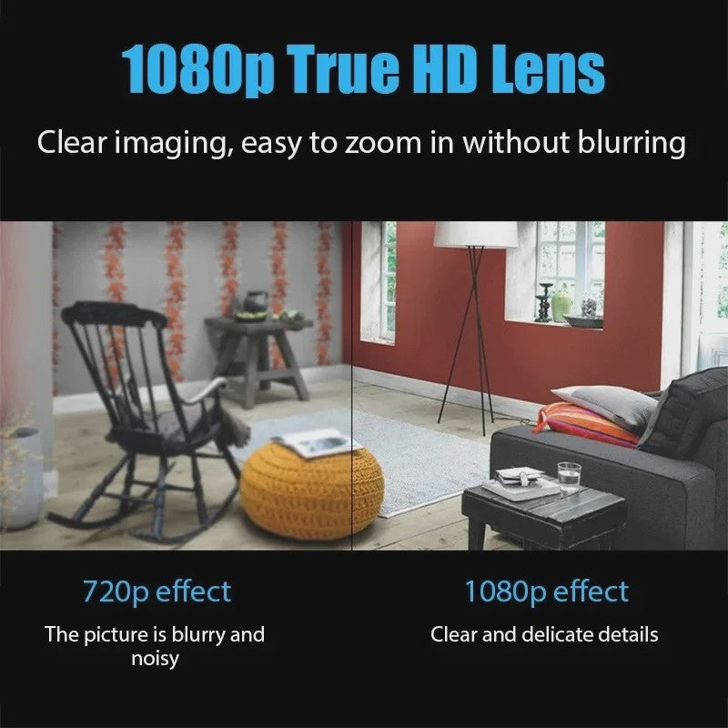 Mini WiFi Camera 1080P HD met Nachtzicht - Beveilig Huis, Kinderen & Huisdieren