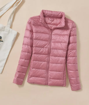 Dames Lichtgewicht Gekwalte Donsjas - Warme Puffer Winterjas & Windjack