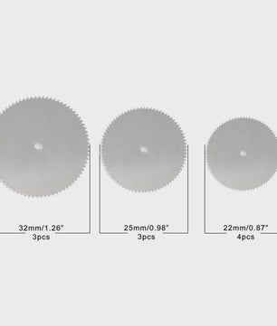 11-delige set mini cirkelzaagbladen: Precisie snijden in metaal, hout & plastic