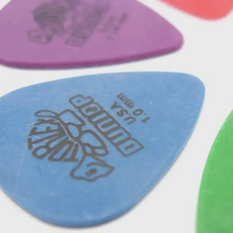 Dunlop Tortex Plectrums Set - 10 Stuks Diverse Diktes voor Gitaar