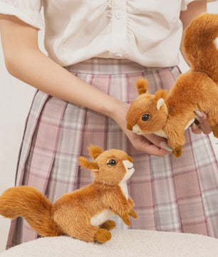 Schattige Zittende Eekhoorn Pluche Knuffel - Perfect Cadeau voor Kinderen