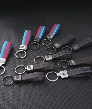 Luxe Lederen Sleutelhanger BMW M - Sportief Design voor BMW 1-7 Serie, X1-X7