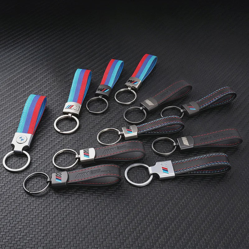 Luxe Lederen Sleutelhanger BMW M - Sportief Design voor BMW 1-7 Serie, X1-X7