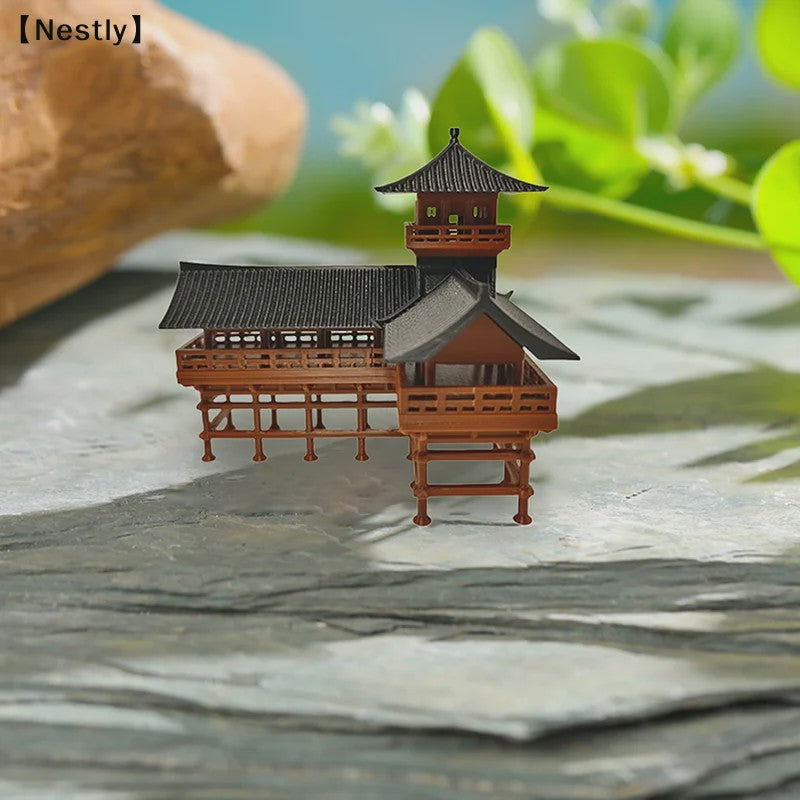 Miniatuur Japanse Paviljoen Decoratie - Zen Tuin, Aquarium & Bonsai Ornament