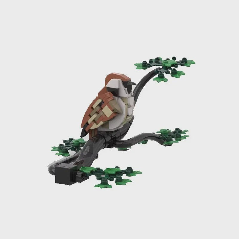 Bouwset Kakapo Papegaai en Vogel - Decoratieve Bouwstenen voor Kinderen en Fans