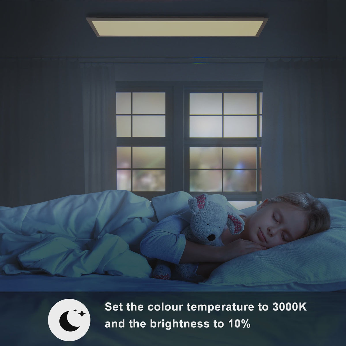 RGB LED Plafondpaneel 120x30cm - 40W, 4400LM, Dimbare Kleurtemperatuur & RGB Achtergrondverlichting met Afstandsbediening