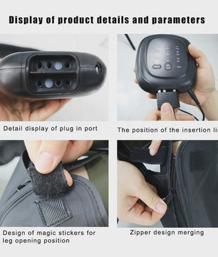Luxe Luchtcompressie Beenmassager met Shiatsu Kneading - Ontspanning voor Voeten, Enkels & kuiten