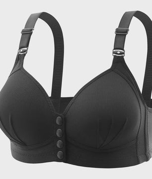 Comfortabele Push-Up Bh met Voorsluiting en Verstelbare Bandjes - Grote Maten
