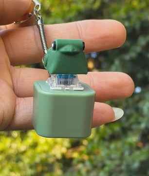 Grappige Kikker Sleutelhanger met Geluid & LED - Oplaadbare Fidget Toy