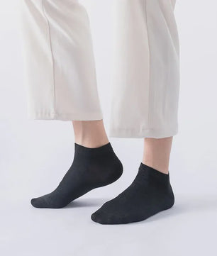 5 Paar Bamboevezel Enkel Sokken Dames - Ademend & Comfortabel Zomer