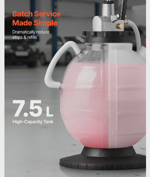 7.5L Handmatige Transmissievloeistof Pomp met 8 ATF Adapters - Olie Extractor Dispenser