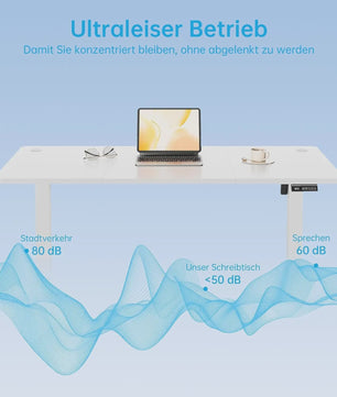 Elektrisch In hoogte Verstelbaar Bureau met Geheugenfunctie - Ergonomisch en Stil
