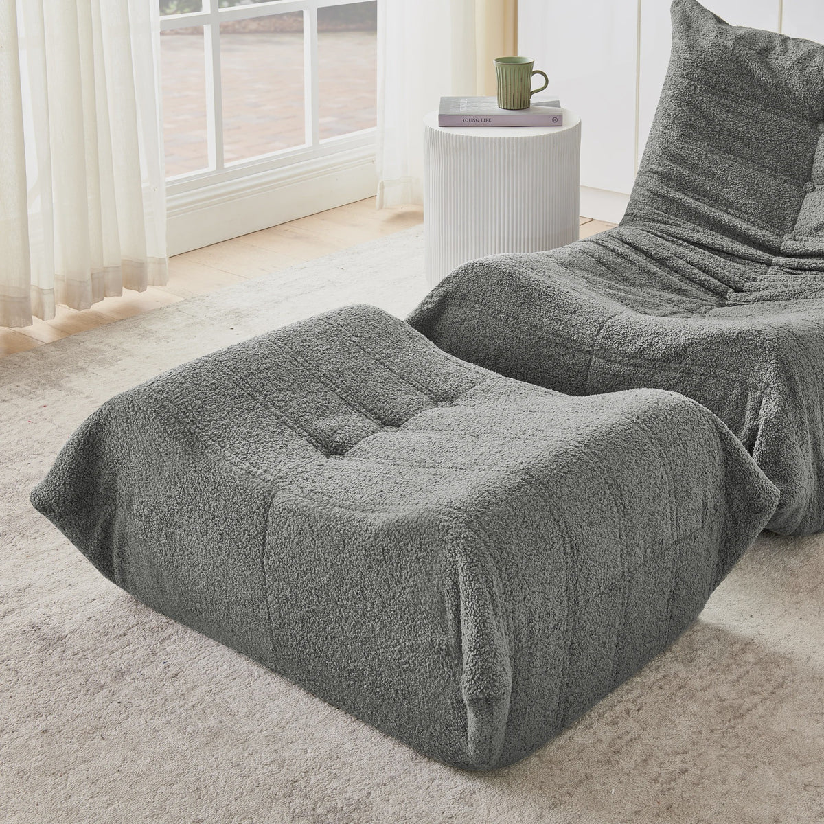 Moderne Lounge Sofa met Opbergruimte - Gestoffeerd en Comfortabel