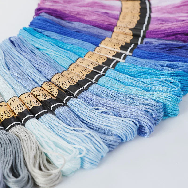 Grote Set Borduurzijde - 447 Kleuren Katoen Floss voor Kruissteek & DIY Naaien