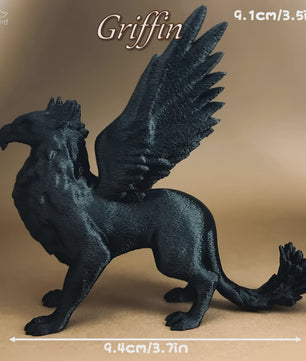 Gothic Griffin Beeld - Duistere Mythologische Creatuur Decoratie