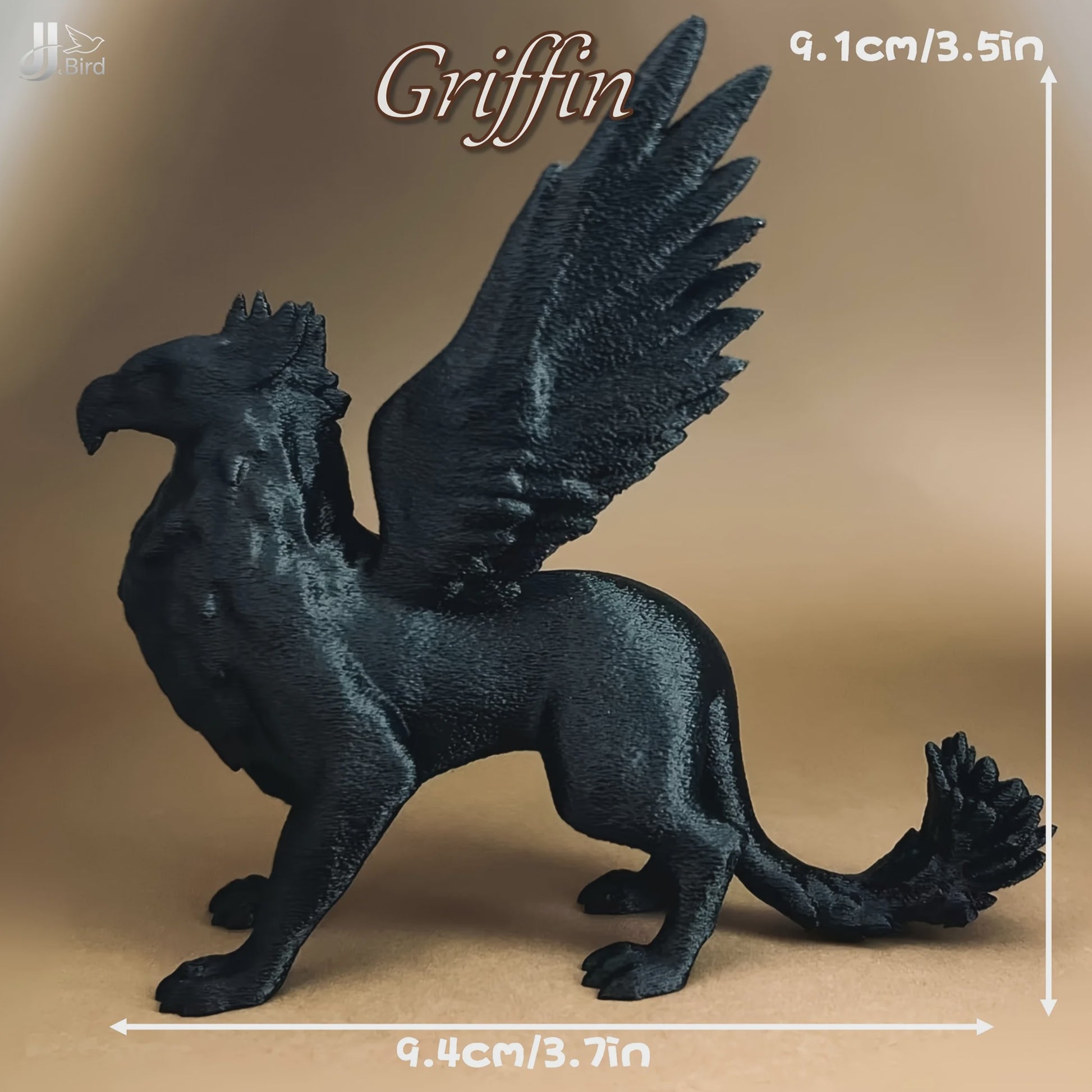 Gothic Griffin Beeld - Duistere Mythologische Creatuur Decoratie