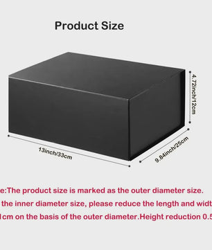 Grote Magnetische Cadeaubox met Deksel - 33x25x12cm - Luxe Inklapbare Verpakking