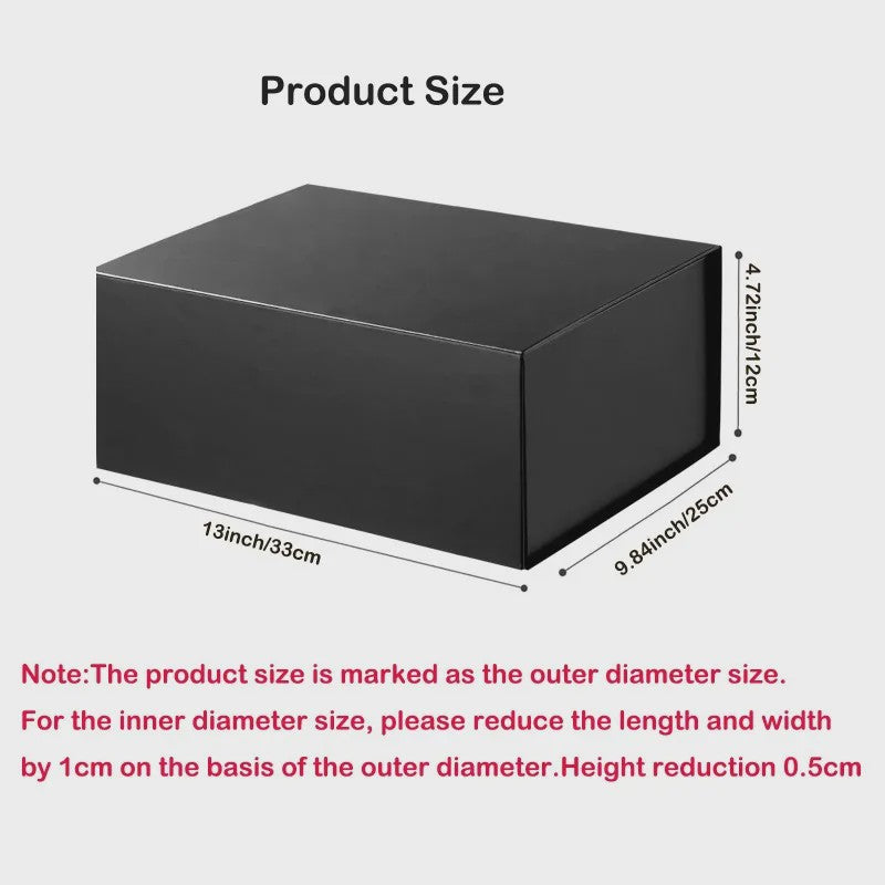 Grote Magnetische Cadeaubox met Deksel - 33x25x12cm - Luxe Inklapbare Verpakking