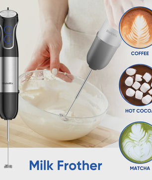 BioloMix 5-in-1 Staafmixer: Krachtige 1500W Blender voor Smoothies, Soepen en Babyvoeding