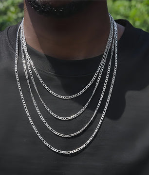Stijlvolle 3mm Figaro Ketting voor Heren - Roestvrij Staal