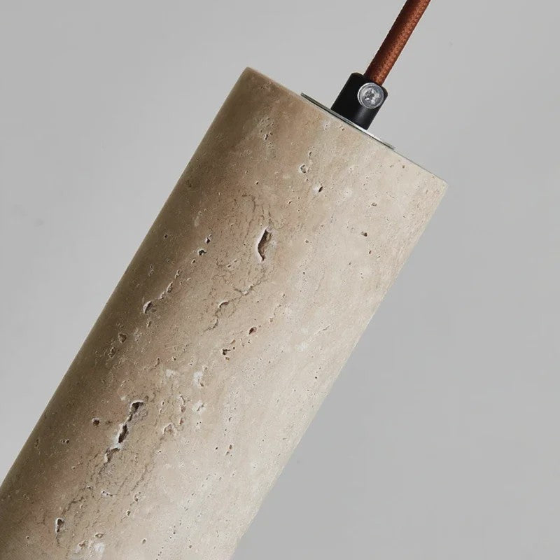 Retro Travertin Hanglamp - Sfeervolle Verlichting voor Slaapkamer, Woonkamer & Bar
