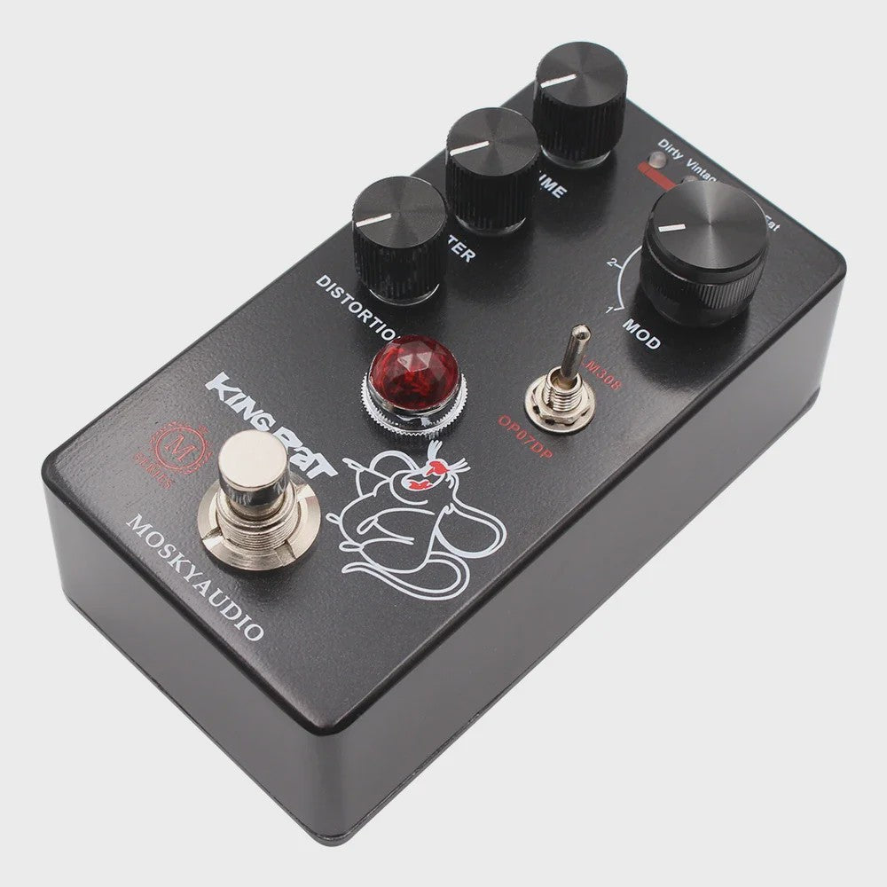 MOSKY King Rat Gitaar Effectpedaal - Distortion met 4 Selectieknoppen