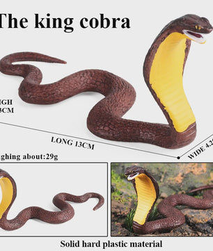 Oenux Realistische Slangen Speelgoed Set - Cobra, Python, Rattle Snake - Educatief en Decoratief