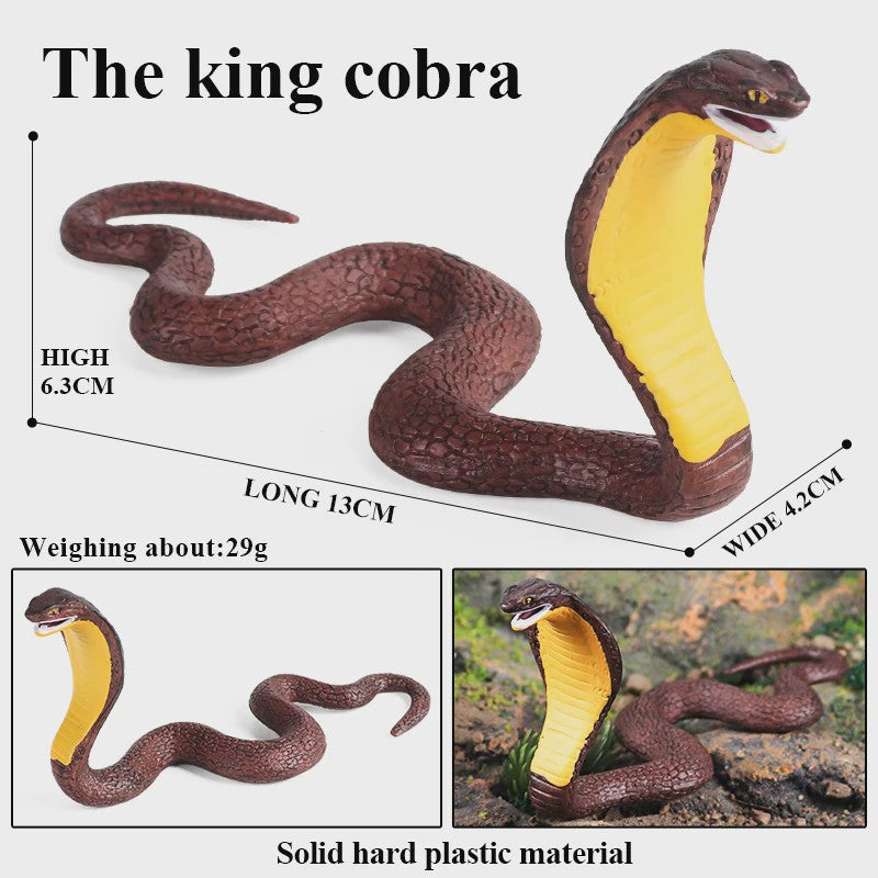 Oenux Realistische Slangen Speelgoed Set - Cobra, Python, Rattle Snake - Educatief en Decoratief