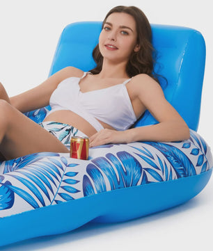 Opblaasbare Zwembad Lounger voor Volwassenen - Comfortabele Waterstoel met Bevestigingspunten